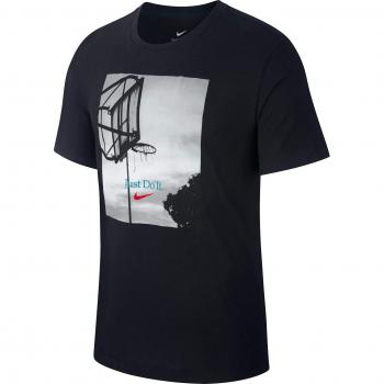 Nike M Nk Dry tee Hoop JDI Camiseta, Hombre, Black/University Red, L