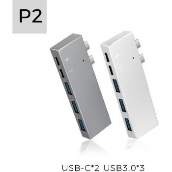 Station d'accueil USB 3.0 HDMI 4K avec lecteur de carte et adaptateur Thunderbolt 3 pour MacBook Pro Air