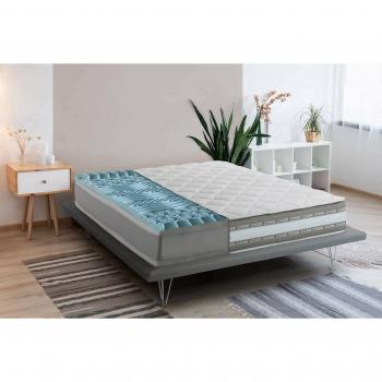Colchón Individual Ursula - Memory Foam y Gel con 9 Zonas Diferenciadas, 100% Made in Italy, Antiácaros e Hipoalergénico, 90x200 cm, Altura 27 cm