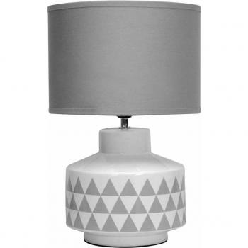 Wylie Modern White and Grey Ceramic Table Lamp