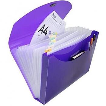 Exacompta Iderama Expanding Case 13 Part A4 Pack of 6 Assorted