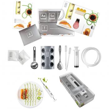 Molecule-R Culinary Combo Cuisine Molecular Gastronomy Kit Cuisine R-Evolution Molekularküche Basisset Komplettset Für Einsteiger Und Spritze Marinadenspritze Spezielles Doppelpack Die Kreative Küche