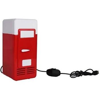 Discoball Mini Fridge Portable Small USB Cooler and Warmer LED Light