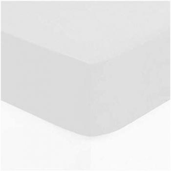Drap-housse ajustable en coton blanc 140x190 cm - Atmosphera