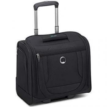 Delsey Paris Helium DLX Trolley Cabine 25L Zwart met Laptopcompartiment