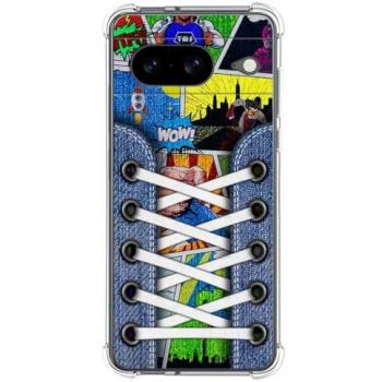 Funda Antigolpes de Silicona para Google Pixel 8 5G con Diseño de Zapatillas 14