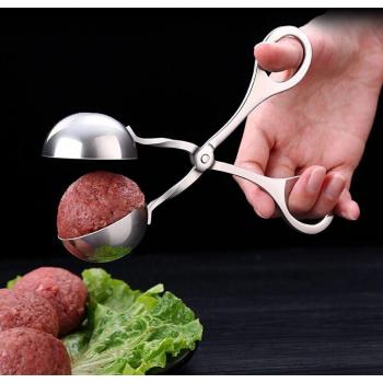 304 Stainless Steel Non-Stick Multi-Use Tongs and Scoops for Meat, Melon, Cake Pops, Ice Cream, and Cookie Dough
