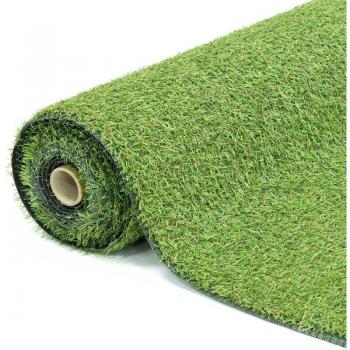 Rouleau de Gazon Artificiel Vert 4m x 1m, Pile de 15mm, Haute Densité