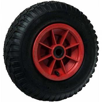 WERKA PRO - 10350 - Roue gonflable 12 - Jante en métal - D : 300 x 85 - Alésage 20 mm - Moyeu 74 mm - Idéal pour diable, chariot