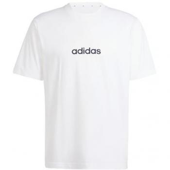 adidas Herren T-Shirt Essentials Linear Kurzarm Baumwolle Schwarz-Weiß 3XL