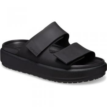 Crocs Women's Brooklyn Luxe Black Sandals