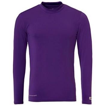 Uhlsport Distinction Long Sleeve Base Layer Shirt - Purple, 3X-Large