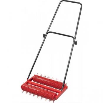 Râteau à gazon FLORA avec double rouleau, largeur utile 50 cm