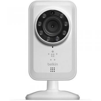 Belkin F7D7601as Videocamera Wi-Fi con Visione Notturna Netcam, Infrarossi, Bianco