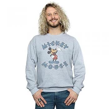 Disney Men's Mickey Mouse Dash Sweatshirt - Sport Grey, Large