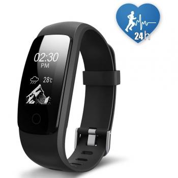 Fitness Tracker, JoyGeek Heart Rate Monitor Smart Bracelet Bluetooth 4.0 Waterproof Smart Watch with Pedometer Calorie Counter Sleep Monitor for iPhone & Android Smartphones