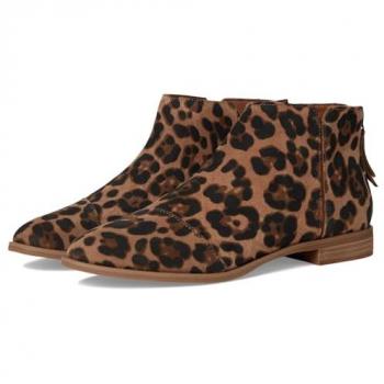TOMS Damen Stiefeletten Rylie, Braun-Zucker Leopard Wildleder