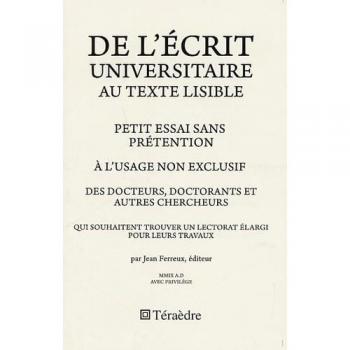 Essai pratique sur la simplification de l'écrit académique pour un lectorat élargi