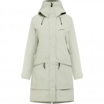 Didriksons Ilma Women's Long Beige Parka Size 50