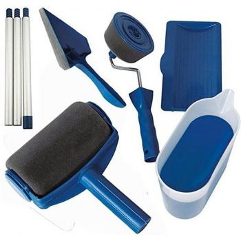 8-Piece Multifunctional DIY Paint Roller Brush Handle Kit for Home and Office Wall Decoration
