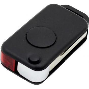 1 Button Remote Flip Key Shell for Mercedes-Benz W168 W124 W202 (1984-2004) - Replacement Car Accessory