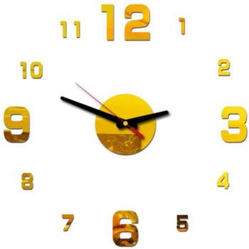 3D Large Wall Clock Sticker for Living Room Home Decor