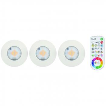 Jedi Lighting je1295870 idual Proiettore, telecomando, acrilico, bianco, 17 x 17 x 9 cm