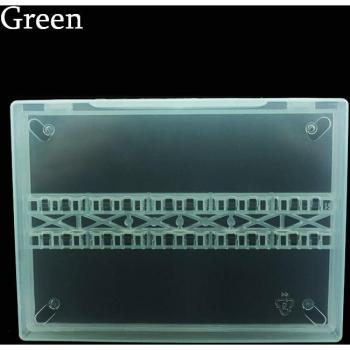 14-Hole Transparent Acrylic Storage Box for Nail Drill Bits - 4 Color Art Tool Display Container