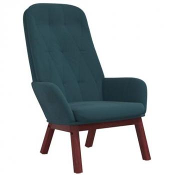 Poltrona Relax en Velours Bleu