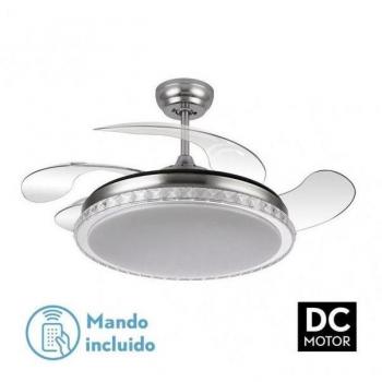 Ventilador de Techo Biliku 72W con Motor DC, Control Remoto y Aspas Retráctiles