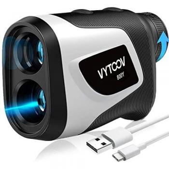 Golf Rangefinder Slope 800 Yards 6X Magnification Clear View Rechargeable Golf Laser Range Finders with Flag-Lock Vibration 6X Magnification Tournament Legal Rangefinder for Golfers