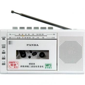 Panda6503 Kids Walkman Music Player with FM Radio, USB/TF Tape Recorder for English Learning