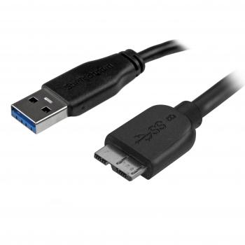 Startech 15 cm 6-Inch Short Slim USB 3.0 A to Micro B Male to Male Cable