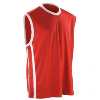 Basketball Quick Dry Sleeveless Top - Men's XS (White/Black)