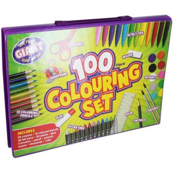 Giant Colouring Set - 100 Pieces