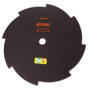 Couteau à herbe 8 dents 255mm - STIHL - Lame en métal pour gazon dense