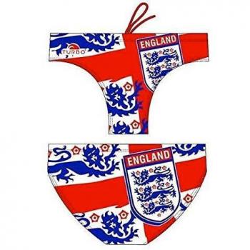 Bañador Turbo Slip Inglaterra Escudo Rojo/Marino, Talla L Mixto