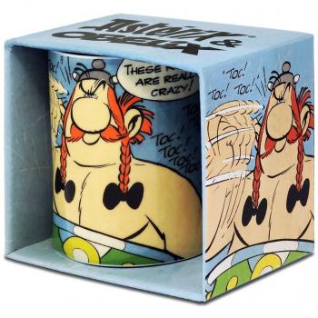 Logoshirt Asterix e Obelix - Toc ! Toc ! Toc ! Tazza da caffè - Asterix - Le Gaulois Tazza di Porcellana - Comics Tazza di tè - Multicolore - Design Originale Concesso su Licenza