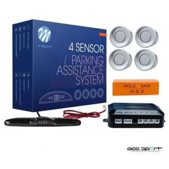 KIT SENSORI DI PARCHEGGIO (PDC) 4X 22MM - DISPLAY BIANCO SLIM
