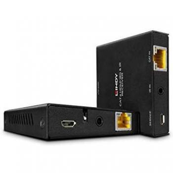 Lindy 50m Cat.6 HDMI 4K60 IR Extender with PoC and Loop Out