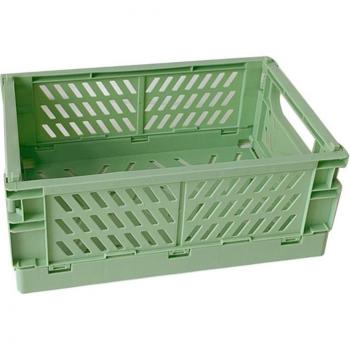 Collapsible Plastic Storage Box - Multi-Use Utility Basket for Home, Desktop Organizer, and Magazine Holder