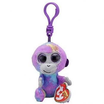 Ty 1607-36561 Zuri Monkey-Boo Key Clip, Multicolored