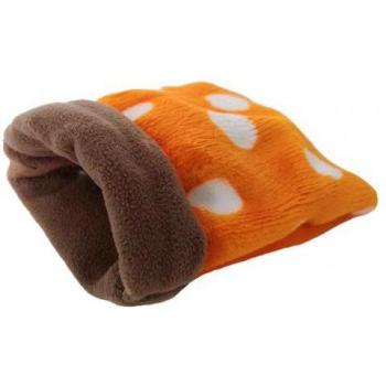 Polka Dot Plush Mini Sleeping Bag Pet Bed for Guinea Pigs and Hamsters