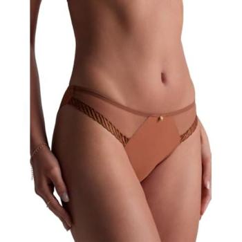 AUBADE Sheer Slip Honey Hellbraun Größe 42