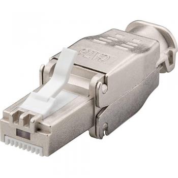TRU Components CAT 6a RJ45 Werkzeugfreier Stecker 8P8C gerade, 1 Stück