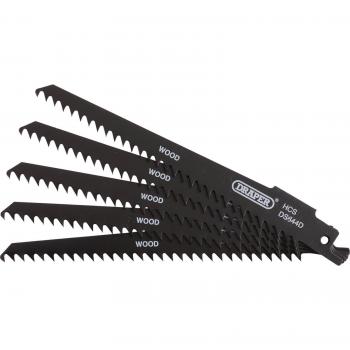 Draper 43430 Wood and Plastic Cutting Reciprocating Saw Blades