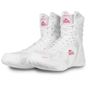 Lonsdale Heskin Unisex Boxschuhe Weiß/Rot Größe 44 EU