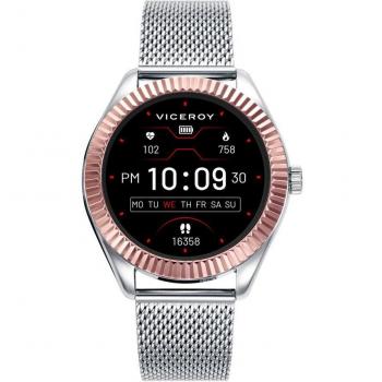Smartwatch Viceroy SmartPro 41139-70 para Hombre, Deportivo con Caja Bicolor y Malla Milanesa de Acero