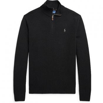 POLO RALPH LAUREN Schwarzer Troyer Pullover Regular Fit