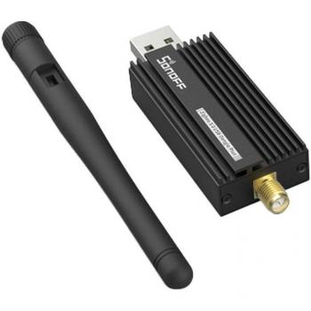 SONOFF ZBDONGLE-E - Zigbee 3.0 USB Dongle avec antenne externe 20dBm (V2), EFR32MG21 Coordinator, Hub ZigBee universel pour Home Assistant